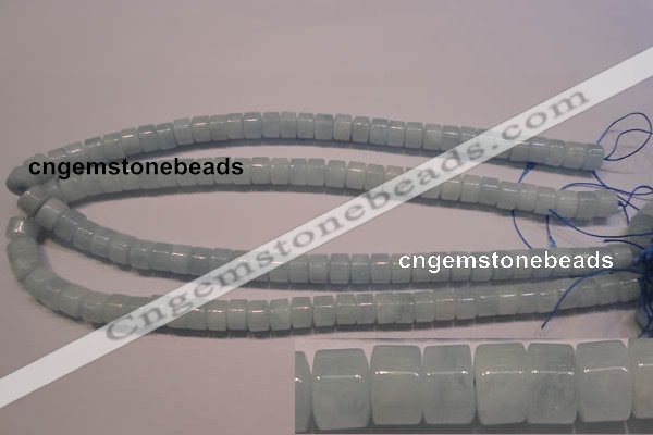 CAQ302 15.5 inches 6*9mm tyre natural aquamarine beads wholesale
