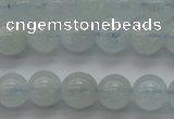 CAQ501 15.5 inches 6mm round natural aquamarine beads