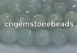 CAQ560 15.5 inches 6mm faceted round natural aquamarine beads