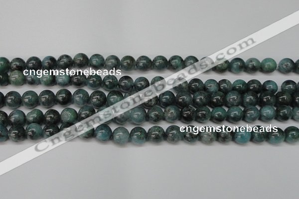 CAQ603 15.5 inches 10mm round aquamarine gemstone beads