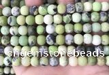 CAU479 15.5 inches 8mm round matte Australia chrysoprase beads