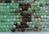 CAU565 15 inches 2mm faceted round Australia chrysoprase beads