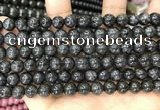 CBJ558 15.5 inches 6mm round black jade beads wholesale
