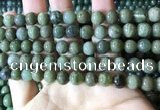 CBJ702 15.5 inches 8mm round green jade beads wholesale