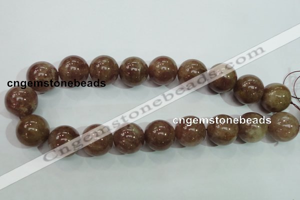 CBQ208 15.5 inches 20mm round strawberry quartz beads wholesale