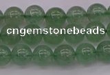 CBQ491 15.5 inches 6mm round green strawberry quartz beads