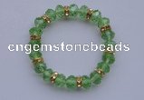 CBR46 5pcs 7 inches imitation Swarovski crystal beads stretchy bracelet