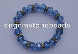 CBR47 5pcs 7 inches imitation Swarovski crystal beads stretchy bracelet