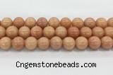 CCA520 15.5 inches 18mm round peach calcite gemstone beads wholesale