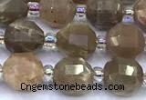 CCB1301 15 inches 7mm - 8mm faceted moonstone beads