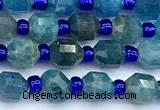 CCB1593 15 inches 5mm - 6mm faceted apatite gemstone beads