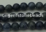 CCB450 15.5 inches 4mm round blue coral beads wholesale
