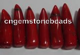 CCB66 16 inches horn shape red coral beads Wholesale