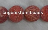 CCB72 16 inches 19mm round sponge coral beads Wholesale