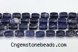 CCB889 11*15mm-12*16mm faceted cuboid sodalite beads wholesale