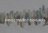 CCB89 15.5 inch 2*8mm irregular branch light blue coral beads