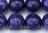 CCG327 15 inches 10mm round dyed charoite beads
