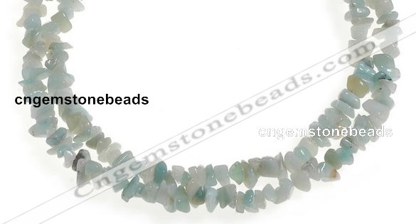 CCH20 32 inches amazonite chips gemstone beads wholesale