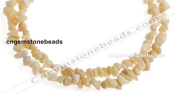 CCH35 35 inches pale yellow topaz chips gemstone beads wholesale