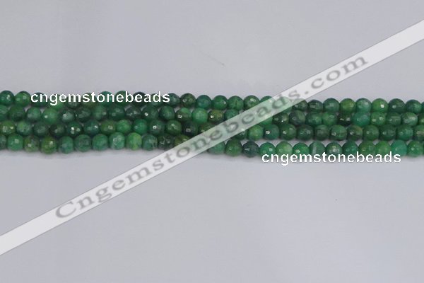 CCJ410 15.5 inches 4mm faceted round west African jade beads