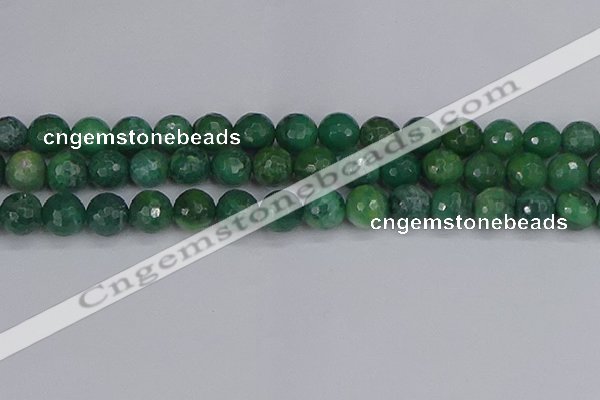 CCJ414 15.5 inches 12mm faceted round west African jade beads
