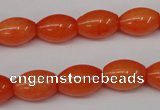 CCN110 15.5 inches 10*14mm rice candy jade beads wholesale