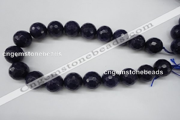CCN1219 15.5 inches 20mm faceted round candy jade beads wholesale