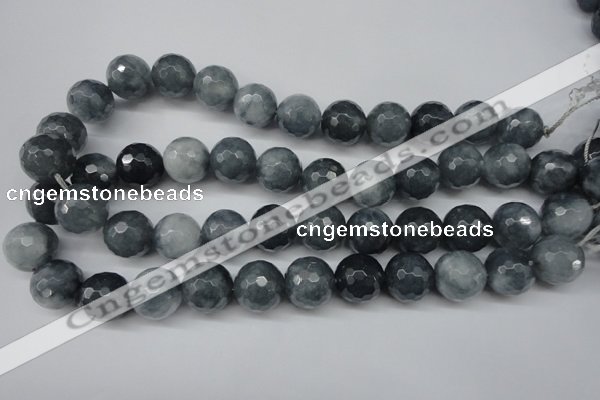 CCN1267 15.5 inches 16mm faceted round candy jade beads wholesale