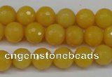 CCN1274 15.5 inches 10mm faceted round candy jade beads wholesale