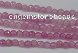 CCN1316 15.5 inches 3mm faceted round candy jade beads wholesale