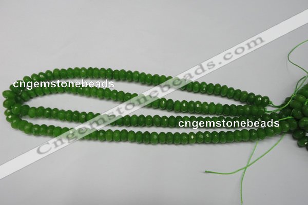 CCN2107 15.5 inches 5*8mm faceted rondelle candy jade beads