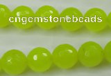 CCN2266 15.5 inches 14mm faceted round candy jade beads wholesale