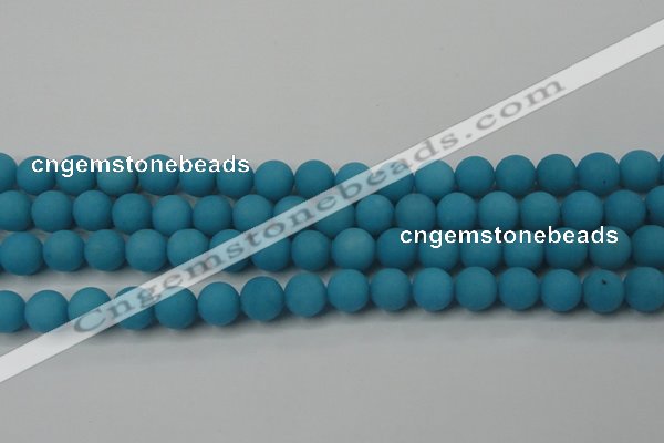 CCN2411 15.5 inches 4mm round matte candy jade beads wholesale