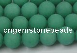 CCN2430 15.5 inches 6mm round matte candy jade beads wholesale