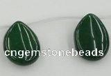 CCN2709 Top-drilled 18*25mm flat teardrop candy jade beads