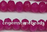 CCN2871 15.5 inches 5*8mm faceted rondelle candy jade beads