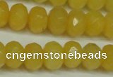 CCN2873 15.5 inches 5*8mm faceted rondelle candy jade beads