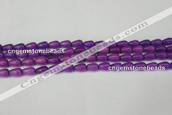CCN3754 15.5 inches 8*12mm teardrop candy jade beads wholesale