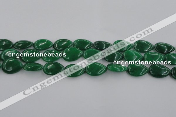 CCN3884 15.5 inches 15*20mm flat teardrop candy jade beads