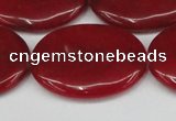 CCN3989 15.5 inches 30*40mm oval candy jade beads wholesale