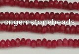 CCN4102 15.5 inches 2*4mm faceted rondelle candy jade beads
