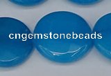 CCN4187 15.5 inches 20mm faceted coin candy jade beads wholesale