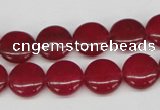 CCN477 15.5 inches 12mm flat round candy jade beads wholesale