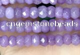CCN5109 15 inches 3*4mm faceted rondelle candy jade beads