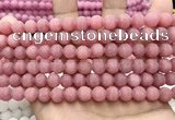 CCN5596 15 inches 8mm round matte candy jade beads Wholesale