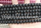 CCN5631 15 inches 8mm round matte candy jade beads Wholesale