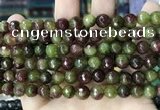 CCN5744 15 inches 8mm faceted round candy jade beads