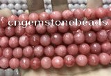 CCN5808 15 inches 10mm faceted round candy jade beads