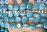 CCN5889 15 inches 15mm flat round candy jade beads Wholesale