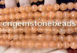 CCN6308 15.5 inches 8mm faceted round candy jade beads Wholesale